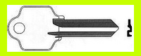 D27586 Single Sided Key ARROW 5 PIN LOCK